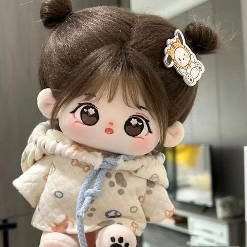 20cm厘米棉花娃娃送骨架换装人形公仔超萌送女生礼物可爱玩偶 - 图0