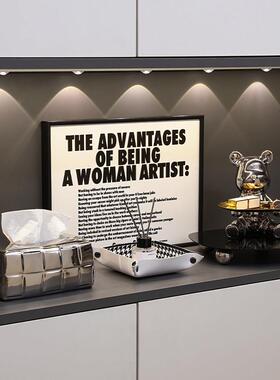 入户玄关摆件家居饰品进门钥匙收纳客厅鞋柜酒柜装饰品办公室桌面