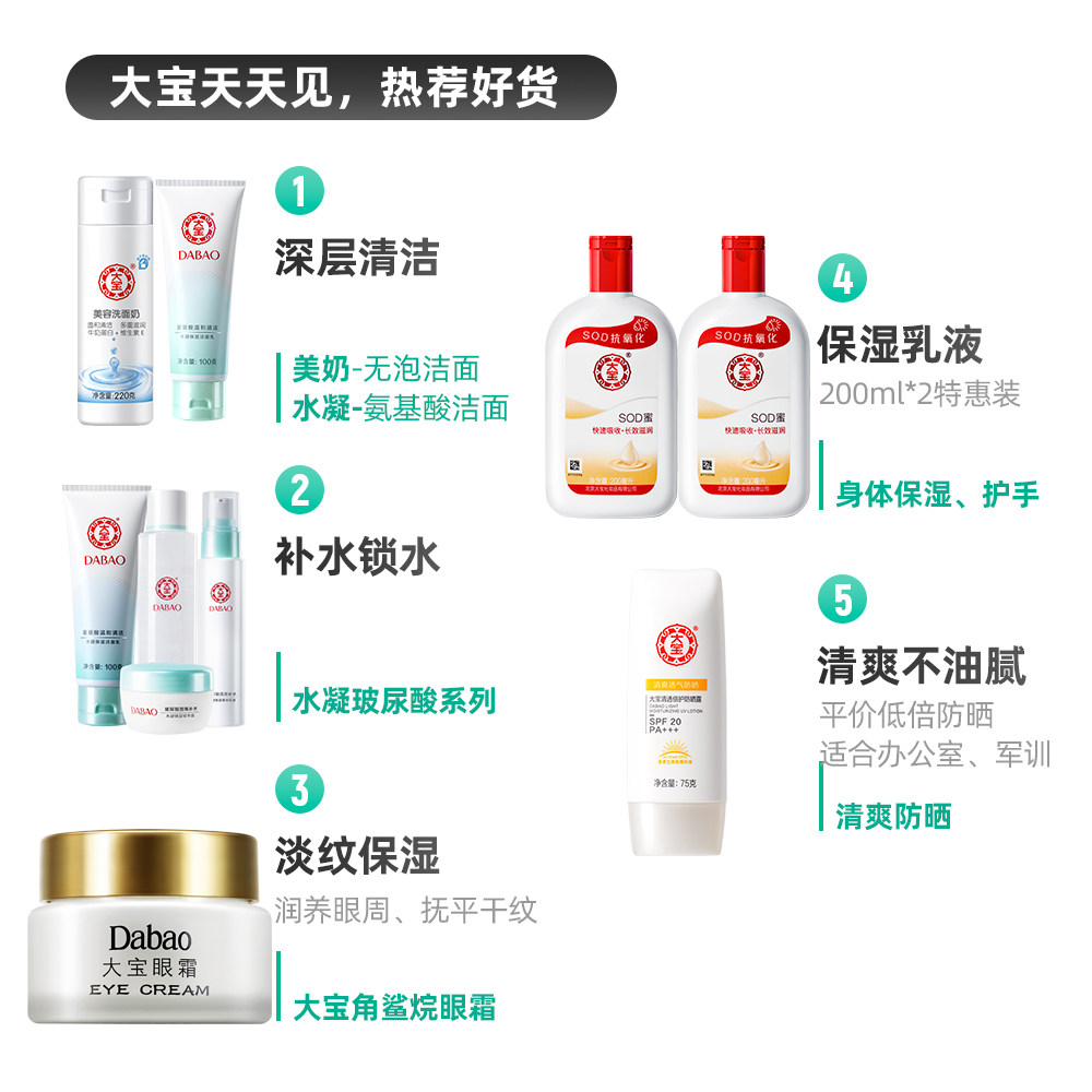 大宝乳液男女补水滋润冬季sod蜜 够实惠超市乳液/面霜