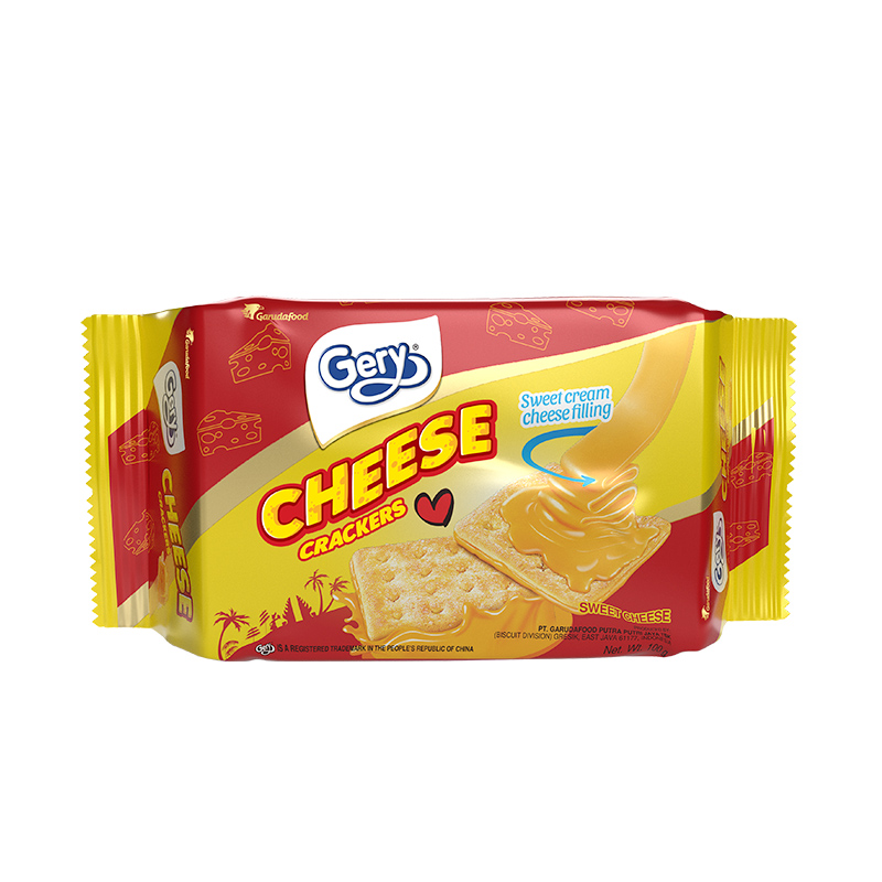 印尼进口Gery芝莉芝士奶酪味夹心饼干100g零食 - 图0