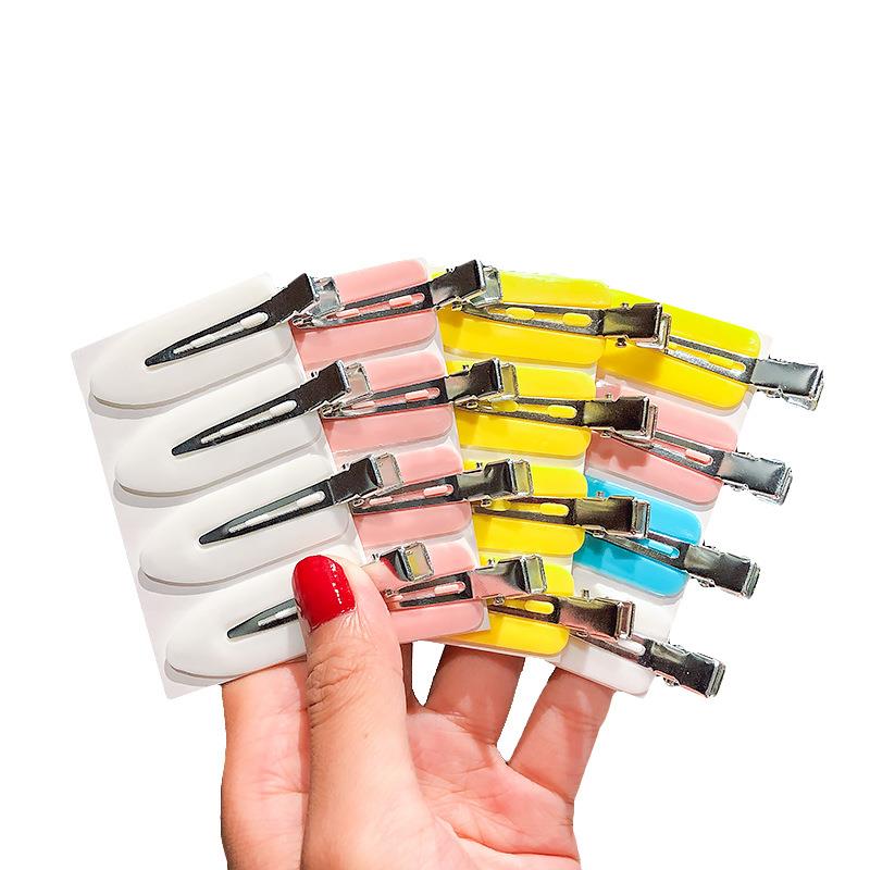 欧阳娜娜肖战同款发夹无痕发卡糖果色冲浪板鸭嘴夹一字夹头饰发饰