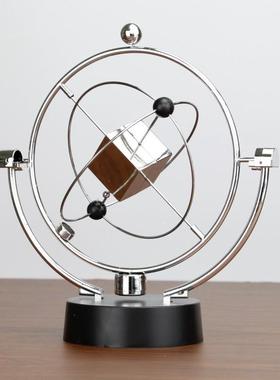 家居装饰工艺品办公室摆件USB电池地球永动天体仪银河系摇摆器厂