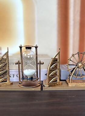 复古沙漏摆件客厅装饰品计时器桌面办公室办公桌装饰礼物定制