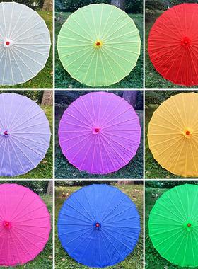 色婚庆红色工艺伞中国风印花绸布伞吊顶装饰伞旗袍走秀定制