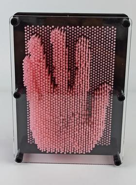 塑料方形手印3D克隆手模百变针画立体针雕画儿童定制