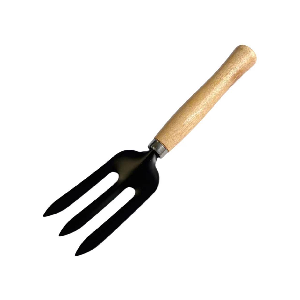 园艺工具木柄三件套铲耙子铁锹儿童养花种花铲园林花园种花赶海定 - 图2