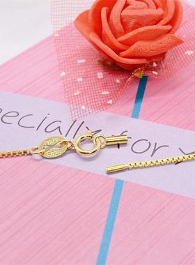 韩版S925银DIY穿心链爆款时尚百搭路路通盒子链定制