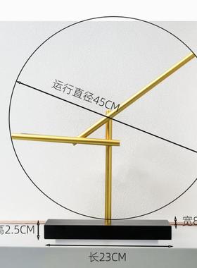 牛顿摆钢铁侠混沌摆永动机摆件高档创意商务礼品家居反重力模型定