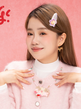 古古楽gugu小马挂件多用项链连中三元新年岁岁平安刺绣挂件送礼