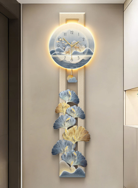 轻奢入门玄关装饰画九鱼图