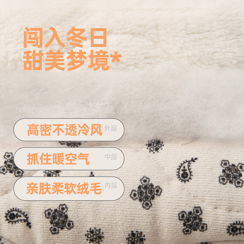 安之伴睡袍女冬季睡衣珊瑚绒三层夹棉加厚保暖甜美中长睡裙家居服,淘宝优惠券,粉丝福利购,淘宝优惠卷