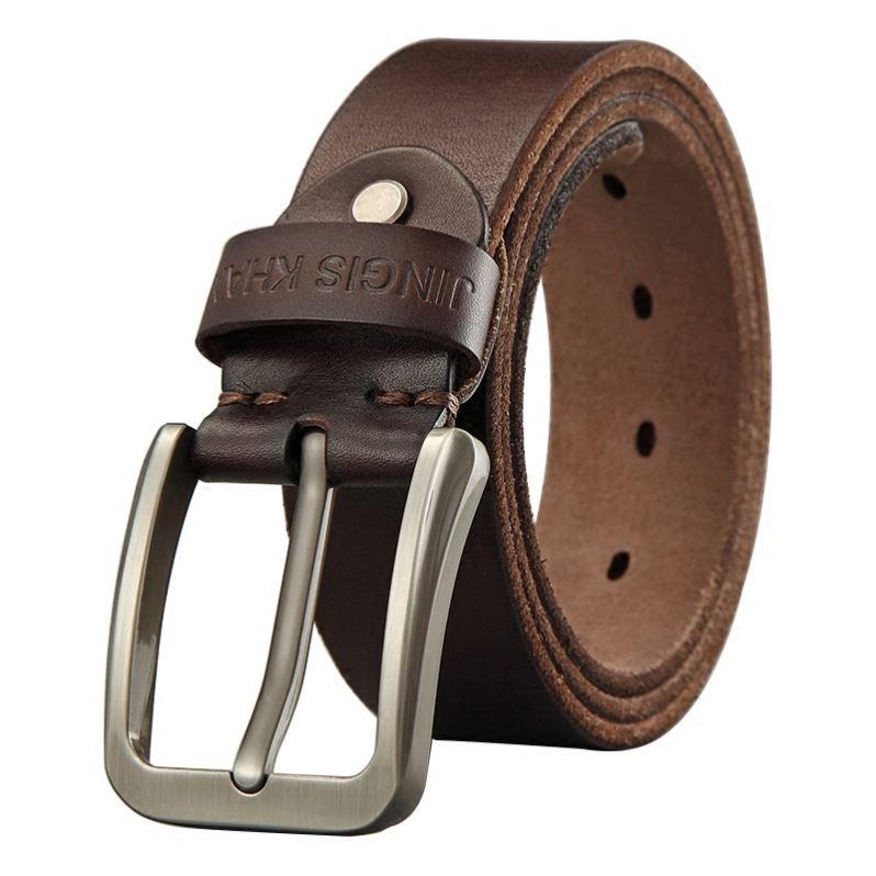 Mens Waist Belt Men Belts Leather Man For Jeans Black Male - 图0
