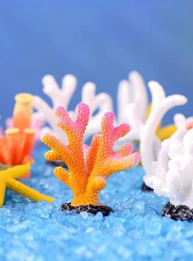 Mini Artificial Coral Cute Ornamental Fish Gifts Aquarium De