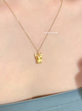 18K金色酷洛米项链卡通公仔