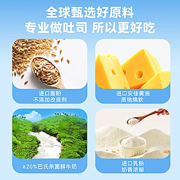 爸爸糖厚切牛乳吐司面包350g[2元优惠券]-寻折猪