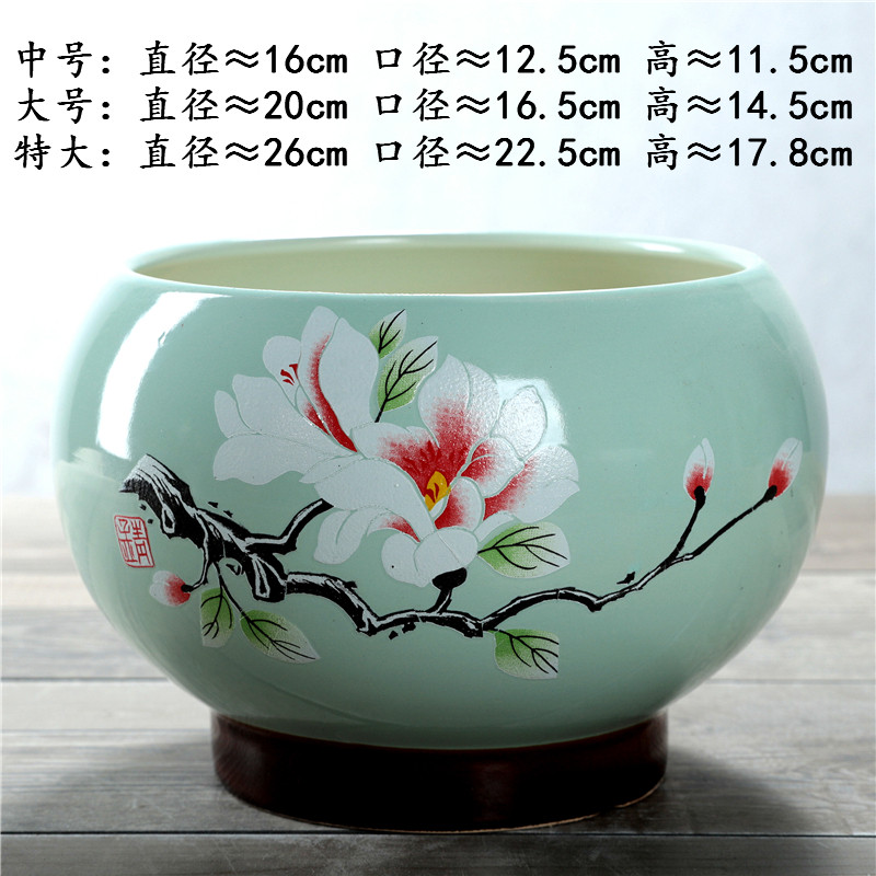特价陶瓷花盆古典中国风复古家居国风牡丹发财树特大号花盆清仓,淘宝优惠券,粉丝福利购,淘宝优惠卷