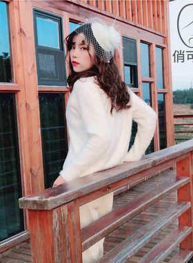 六一儿童节民国小礼帽演出走秀头饰女童名媛复古网纱礼服亲子配饰