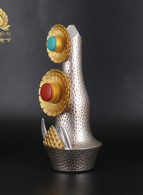 朵玛食子彩绘佛前八供花果酥油花玄关摆件