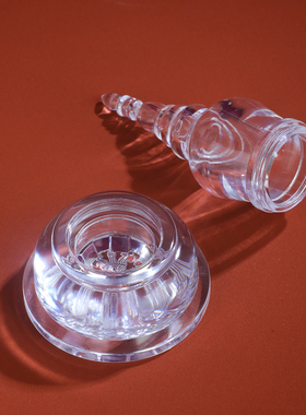 藏式透明亚克力舍利塔装藏红花甘露丸供养舍利子佛塔摆件大小号