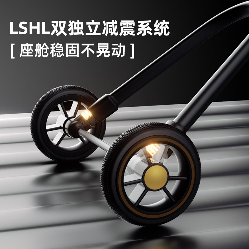 美国hoag高景观遛娃神器可坐手推车 Hoag四轮推车