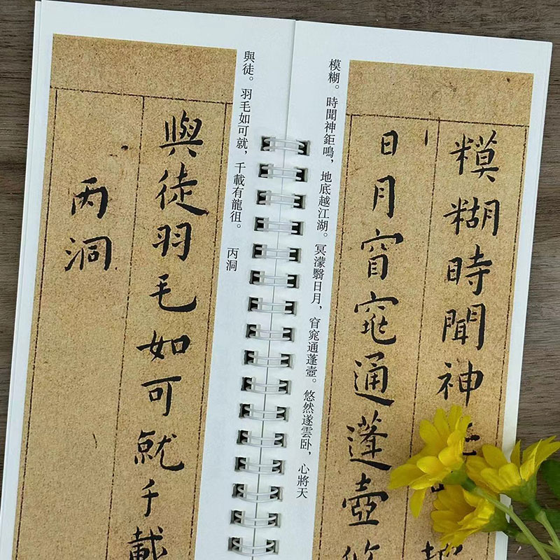 王宠小楷 游包山集 近距离临摹字帖练字卡 小楷楷书书法初学入门毛笔练字帖 弘蕴轩 - 图2