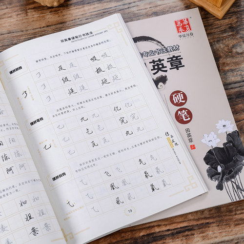 田英章硬笔行书技法 基本笔画偏旁偏旁间架结构讲解 学生成人硬笔正楷书书法钢笔字帖临摹教材练字帖 华夏万卷 - 图0