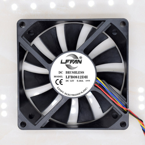8015 8CM/厘米12V 0.40A大风量双滚珠PWM调速电脑机箱散热风扇4线 - 图3