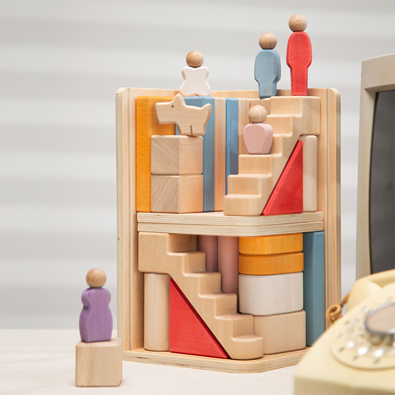 AVDAR儿童积木益智玩具层层墅拼装实木城堡男女孩大颗粒拼图积木,淘宝优惠券,粉丝福利购,淘宝优惠卷