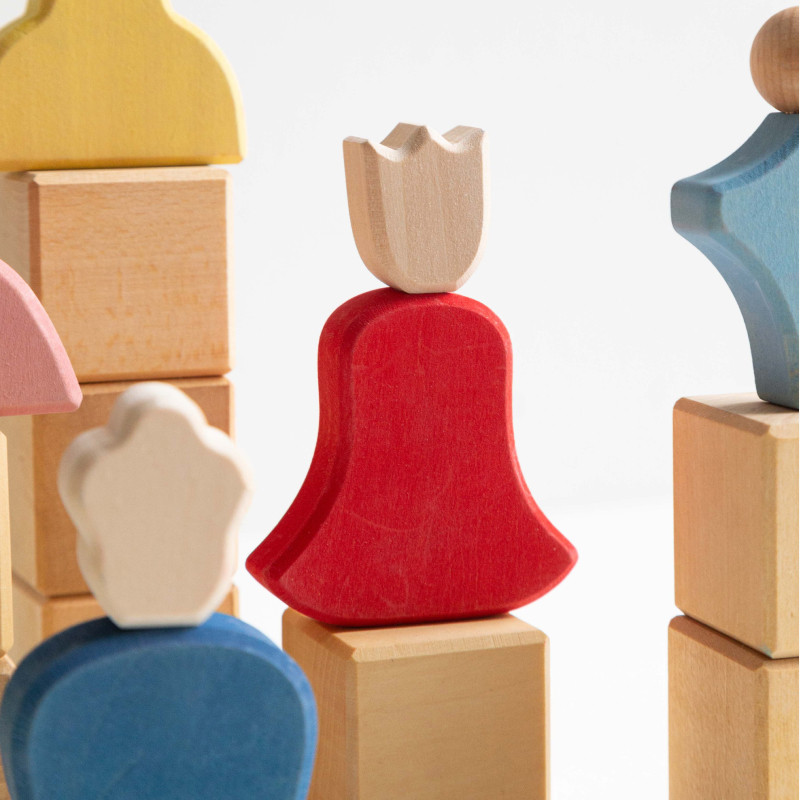 AVDAR童话家族积木儿童玩具益智拼搭场景实木大颗粒拼插积木玩具,淘宝优惠券,粉丝福利购,淘宝优惠卷