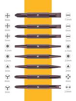 19 all-in-one multifunction ratchet screwdriver cross lined with triangular plum blossom shaped screwdriver screw driver