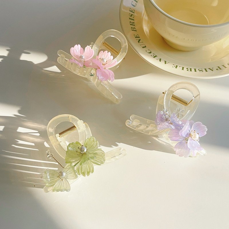 清新甜美花朵迷你抓夹森系超仙汉服旗袍发夹古风流苏半扎马尾头饰,淘宝优惠券,粉丝福利购,淘宝优惠卷