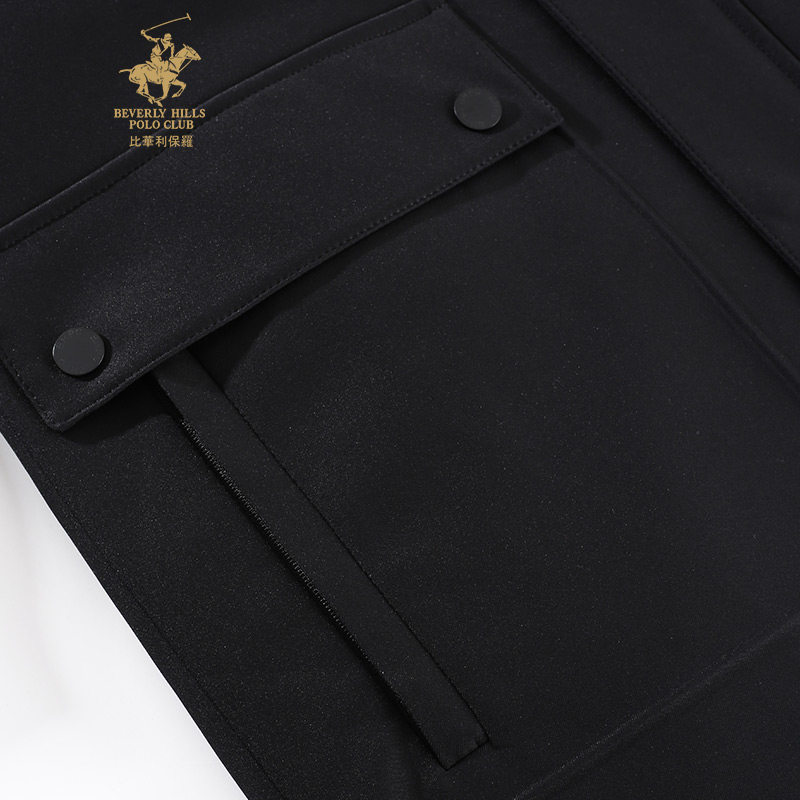 【保暖鹅绒】比华利保罗秋冬新款男士羽绒服百搭时尚连帽外套