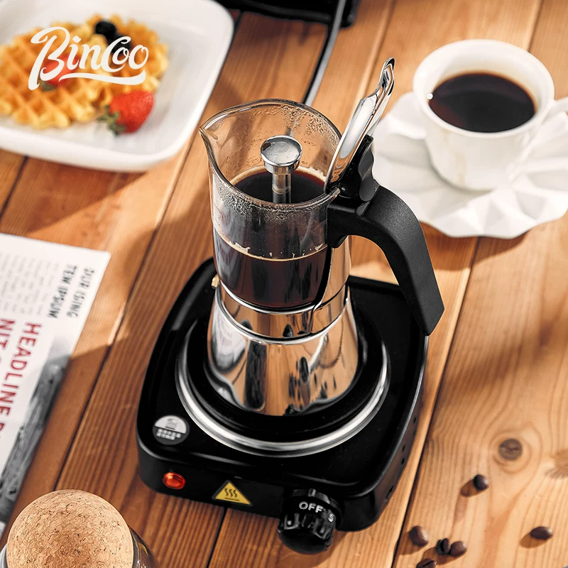 Кофейник Bincoo с двойным клапаном Mocha, кофейник, популярный, экстракция вручную, закрытая крышка, уличная фильтросная бумага, кофемашина дома