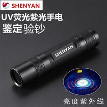 Ultraviolet Flashlight Fluorescent Agent Detection Pen Small Purple Light Currency Detector Yellowmold Test Light Can Be Charged