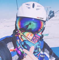 Ski Safety Helmet for men and women Adult veneer Double board Snow Helmets Visor Warm Safety Safety Safety Helmet Sports ski gear