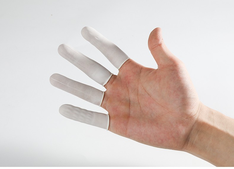 医用指套护手防护一次性手指套给药私处肛门塞药均码乳胶橡胶纹眉-图2