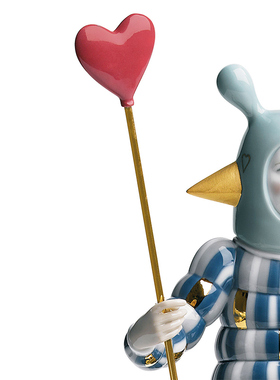 LLADRO雅致爱之魔法师III人形坐姿瓷偶礼物家居摆件饰品