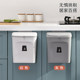 Kitchen and bathroom wall-mounted trash can with lid without drilling holes