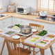 Multi-layer kitchen storage rack with multi-layer stackable side dishes