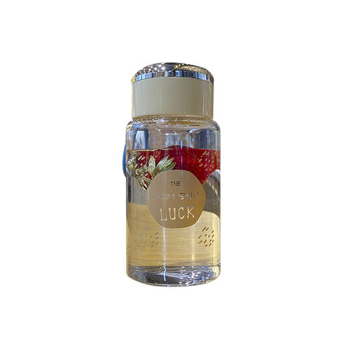 创意便携ins玻璃水杯高颜值透明喝水花茶杯子网红随手杯森系清新 - 图3