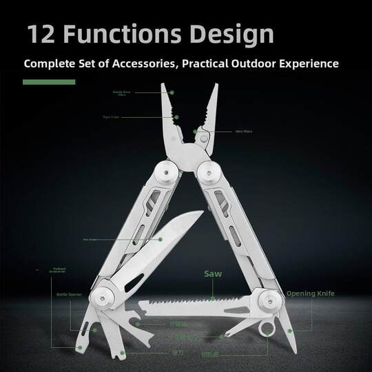 钳钳子多功能钳便携式不锈钢精冲户外野营多用礼品家用组合钳子