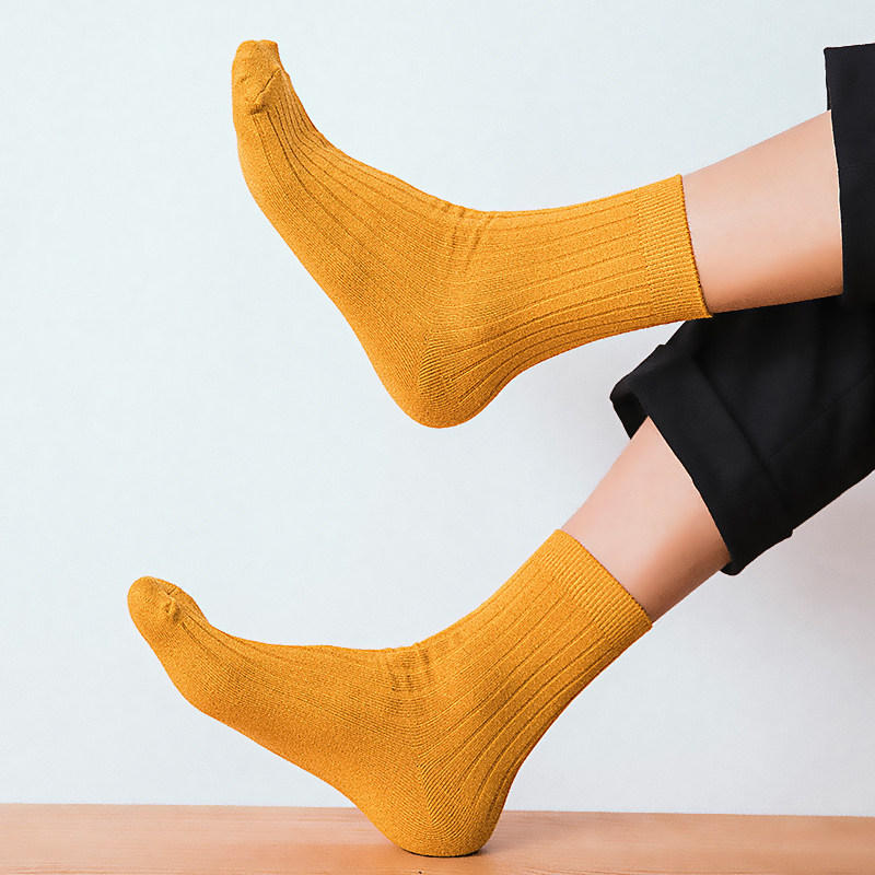 中筒夏天纯色透气长筒男士运动袜 秀蜜丽短袜/打底袜/丝袜/美腿袜