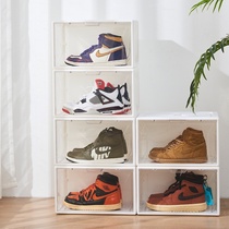 Acrylic Shoe Box Magnetic Suction Side Open Transparent Containing Box Sneakers Display Cabinet Free DIY Shoes Wall Shoe Cabinet