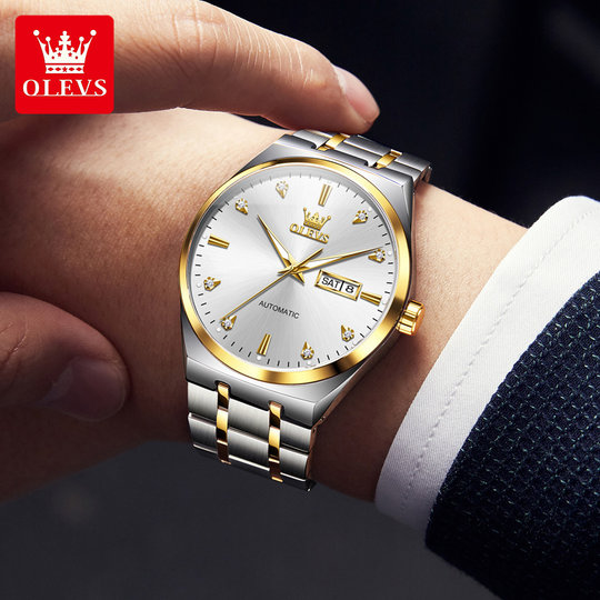 瑞士2025新款男士手表正品全自动机械表钢带商务名牌腕表十大