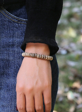 复古椰壳手链个性创意男士简约手串地摊货源小饰品