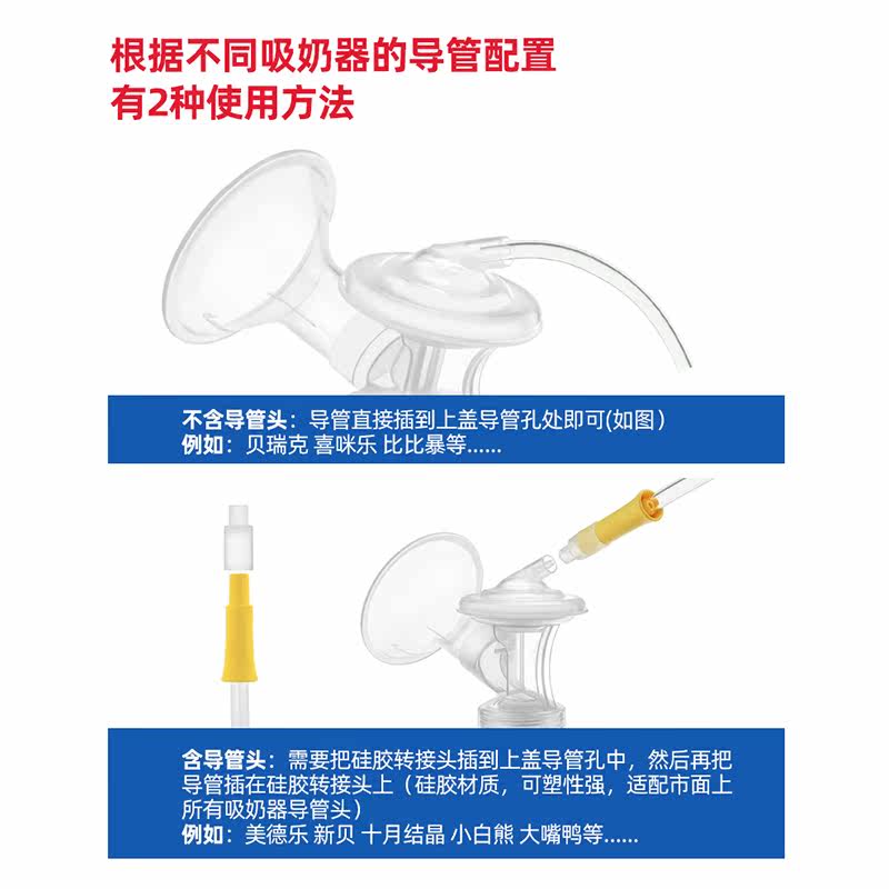 适配美德乐贝瑞克贝能新贝连接器 difking吸奶器