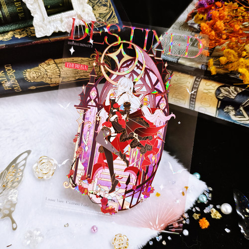 同人谷爱莉希雅德莉莎希儿琪亚娜符华周边动漫吧唧立牌色纸 - 图1