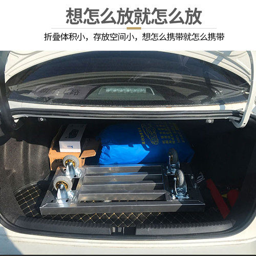 方管折叠平板车推货车搬运车拉货车手推车拖车仓库工厂大轮小板车 - 图2