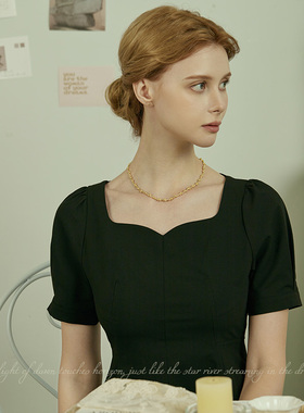 AIR-HORIZON金属串珠女锁骨链