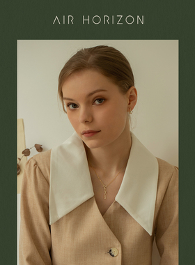 925纯银项链镶钻小众ins高级感